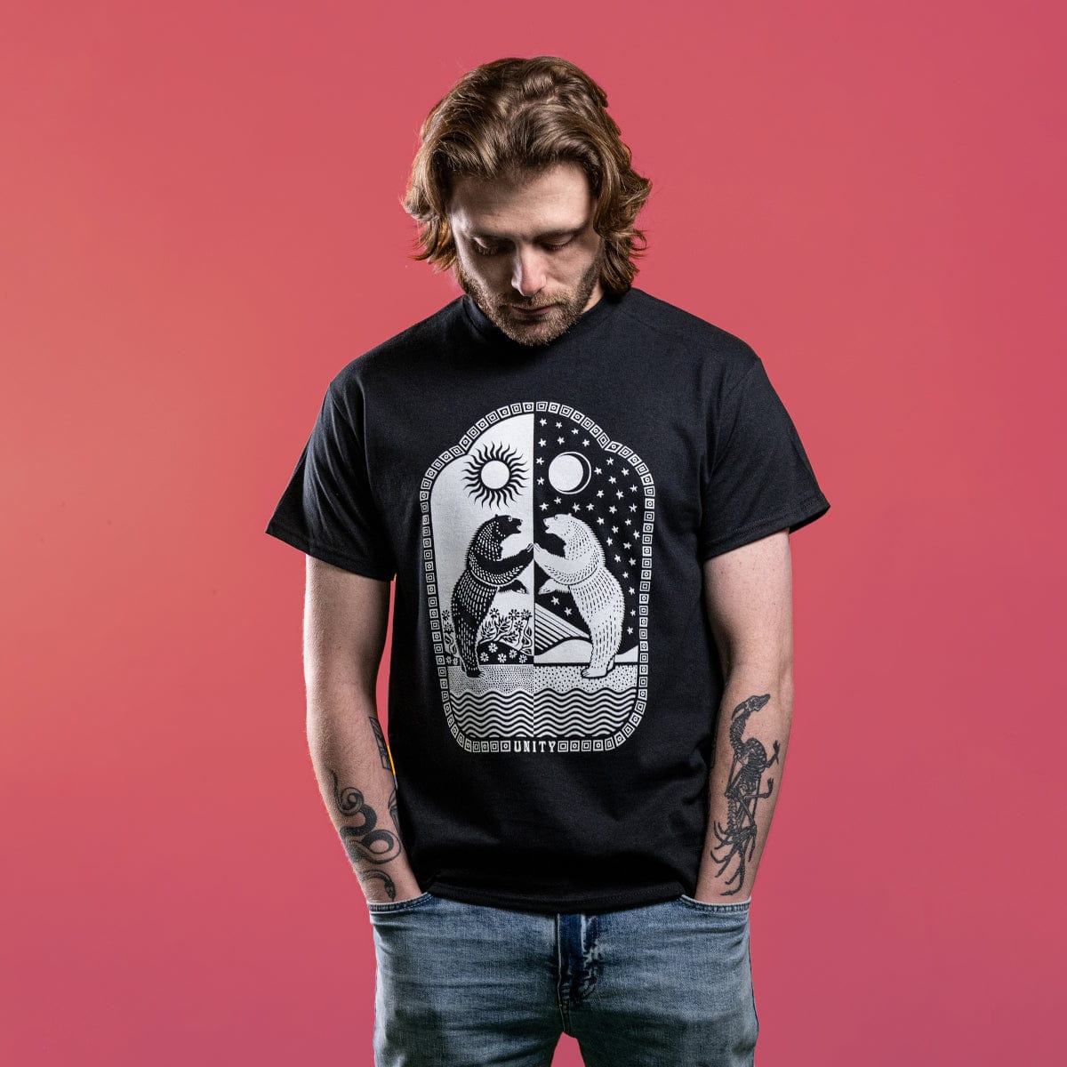 Unity Bear Mens Heavy Cotton Mens