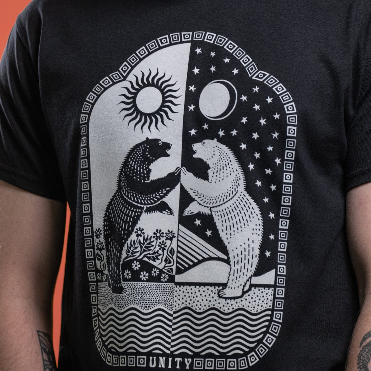 Unity Bear Mens Heavy Cotton Mens