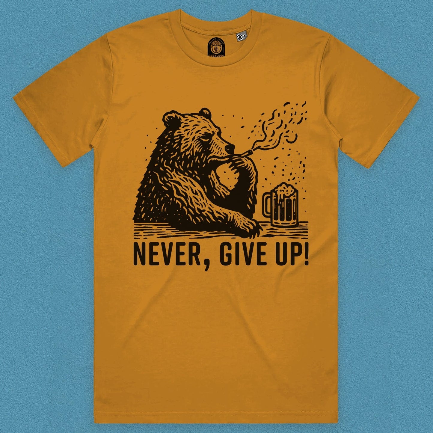 Never Give Up Bear T-Shirt