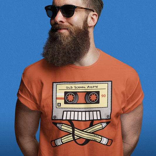Model in Glasses of a Cassette Tape Men Him Partner Dad Father Boyfriend 
T-Shirts Tee Tees T-Shirt Tshirt
