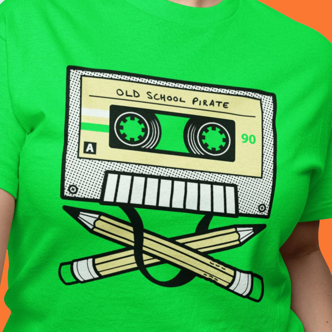 Old School Pirate Cassette T-Shirt