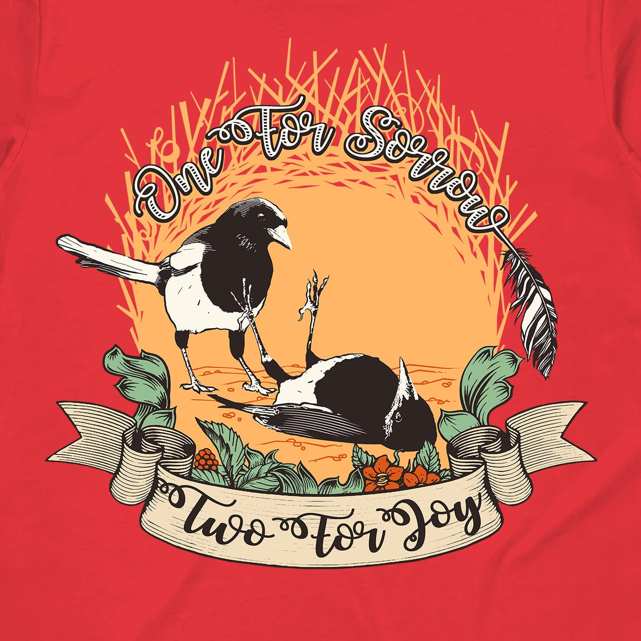 One for Sorrow, Two for Joy T-Shirt